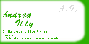 andrea illy business card